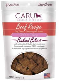 Caru Pet Food Soft 'n Tasty Baked Bites Beef Recipe Grain-Free Dog Treats