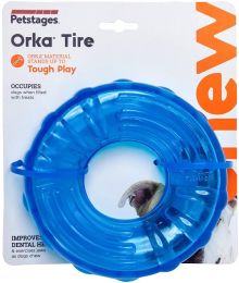 Petstages Orka Tire Treat Dispensing Chew Toy for Dogs