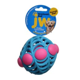 JW Pet Arachnoid Ball Squeaker Dog Toy