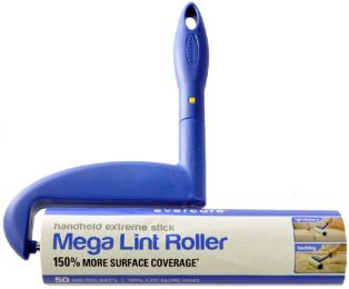 Evercare Mega Lint Roller Hand Held Extreme Stick with 50 Sheets