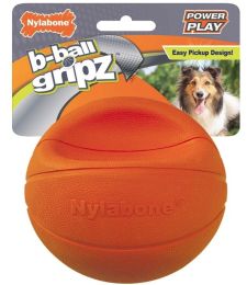 Nylabone Power Play B-Ball Grips Basketball Medium 4.5" Dog Toy