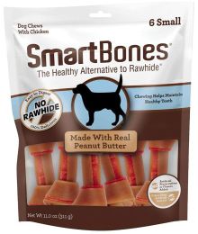SmartBones Small Chicken and Peanut Butter Bones Rawhide Free Dog Chew