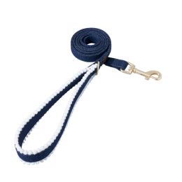 HAMATE 4FT Soft Padded Handle Puppy or Dog Leash,Heavy Duty Tangle-free Swivel Leash with double layer of high quality Denim Fabric