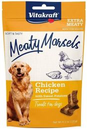 Vitakraft Meaty Morsels Mini Chicken Recipe with Sweet Potato Dog Treat 4.2oz