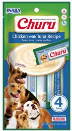 Inaba Churu Chicken with Tuna Recipe Creamy Dog Treat (size: 4 count)