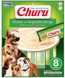 Inaba Churu Chicken with Vegetables Recipe Creamy Dog Treat (size: 8 count)