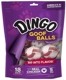 Dingo Goof Balls Chicken & Rawhide Chew (size: 18 count)