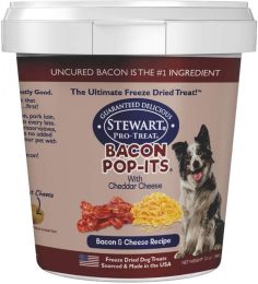 Stewart Bacon Pop-Its Bacon and Cheese Recipe Freeze Dried Dog Treat (size: 12 oz)