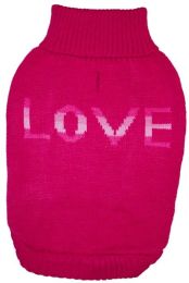 Fashion Pet True Love Dog Sweater Pink (size: small)