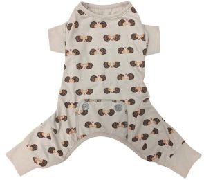Fashion Pet Hedgehog Dog Pajamas Gray (size: small)