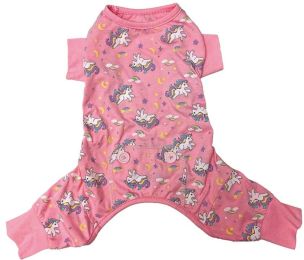 Fashion Pet Unicorn Dog Pajamas Pink (size: XX-Small)