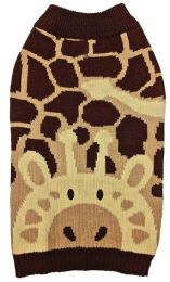 Fashion Pet Giraffe Dog Sweater Brown (size: X-Small)