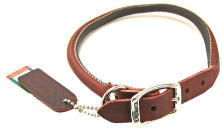 Circle T Latigo Leather Round Collar (size: 20" Long x 3/4" Wide)