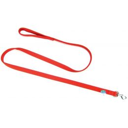 Coastal Pet Double Nylon Lead - Red (size: 72" Long x 1" Wide)