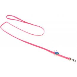 Coastal Pet Nylon Lead - Neon Pink (size: 4' Long x 3/8" Wide)