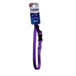 Tuff Collar Nylon Adjustable Collar - Purple (size: 8"-12" Long x 3/8" Wide)