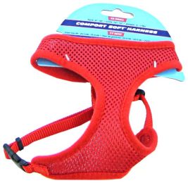 Coastal Pet Comfort Soft Adjustable Harness - Red (size: Small - 3/8" Wide (Girth Size 19"-23"))