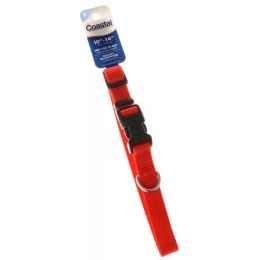 Tuff Collar Nylon Adjustable Collar - Red (size: 10"-14" Long x 5/8" Wide)