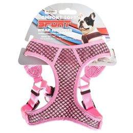 Coastal Pet Sport Wrap Adjustable Harness - Pink (size: X-Small (Girth Size 16"-19"))
