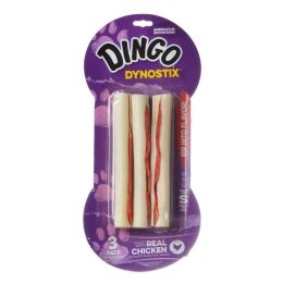 Dingo Dynostix Meat & Rawhide Chew (size: 5" (3 Pack))