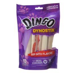 Dingo Dynostix Meat & Rawhide Chew (size: 5" (10 Pack))