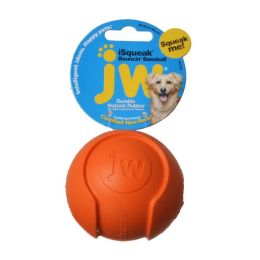 JW Pet iSqueak Bouncing Baseball Rubber Dog Toy (size: Medium - 3" Diameter)