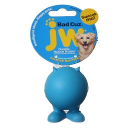 JW Pet Bad Cuz Rubber Squeaker Dog Toy (size: Small - 2.5" Tall)