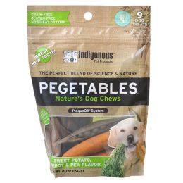 Indigenous Pegetables Nature's Dog Chew (size: Medium - 8 oz)