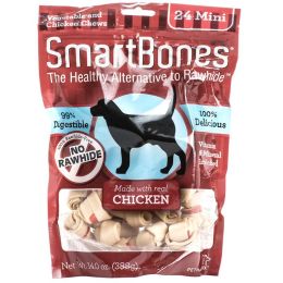 SmartBones Chicken & Vegetable Dog Chews (size: Mini - 2" Long - Dogs under 20 Lbs (24 Pack))