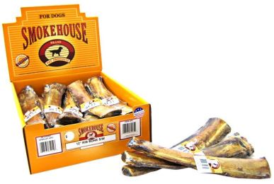 Smokehouse Treats Rib Bone (size: 12" Long (24 Pack with Display Box))