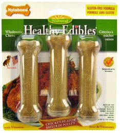 Nylabone Healthy Edibles Wholesome Dog Chews - Chicken Flavor (size: Regular - 4.5" Long (3 Pack))
