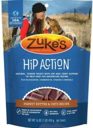Zukes Hip Action Dog Treats - Peanut Butter & Oats Recipe (size: 1 lb)