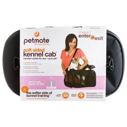 Petmate Soft Sided Kennel Cab Pet Carrier - Black (size: Medium - 17"L x 10"W x 10"H (Up to 10 lbs))