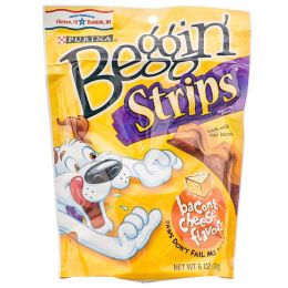 Purina Beggin' Strips Dog Treats - Bacon & Cheese Flavor (size: 6 oz)