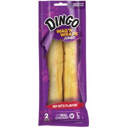 Dingo Wag'n Wraps Chicken & Rawhide Chews (No China Sourced Ingredients) (size: Jumbo 2 count)