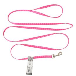 Pet Attire Styles Polka Dot Pink Dog Leash (size: 6' Long x 3/8" Wide)