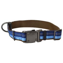 K9 Explorer Sapphire Reflective Adjustable Dog Collar (size: 12"-18" Long x 1" Wide)