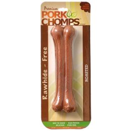 Pork Chomps Roasted Pressed Bones (size: 7" Bone - 1 Pack)