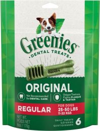Greenies Regular Dental Dog Treats (size: 6 Count)