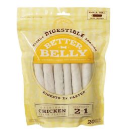Better Belly Rawhide Chicken Liver Rolls - Small (size: 20 Count)