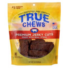 True Chews Premium Jerky Cuts with Real Steak (size: 10 oz)