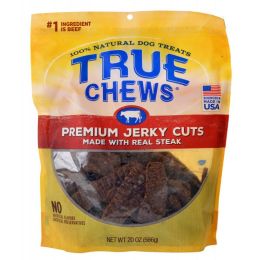 True Chews Premium Jerky Cuts with Real Steak (size: 20 oz)