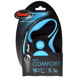 Flexi New Comfort Retractable Tape Leash - Blue (size: Small - 16' Tape (Pets up to 33 lbs))