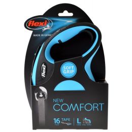 Flexi New Comfort Retractable Tape Leash - Blue (size: Large - 16' Tape (Pets up to 132 lbs))