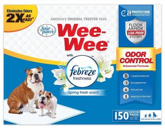 Four Paws Wee-Wee Pads - Febreze Freshness (size: 150 Count)