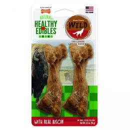 Nylabone Natural Healthy Edibles Wild Bison Chew Treats (size: Medium - 2 Pack)