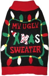 Fashion Pet Black Ugly XMAS Dog Sweater (size: medium)