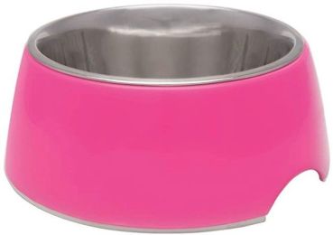 Loving Pets Hot Pink Retro Bowl (size: 1 count - Small)