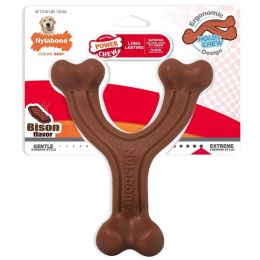 Nylabone Power Chew Wishbone Dog Chew Toy Bison Flavor (size: Giant - 1 count)