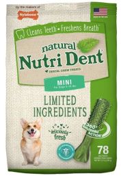 Nylabone Natural Nutri Dent Fresh Breath Dental Chews - Limited Ingredients (size: 78 count)